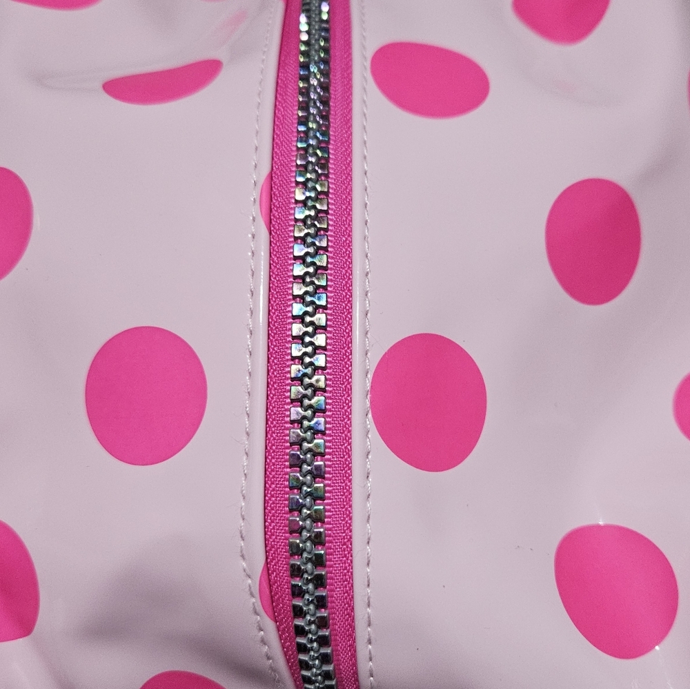 Victoria secret pink polka dot makeup bag NWOT - Picture 3 of 4